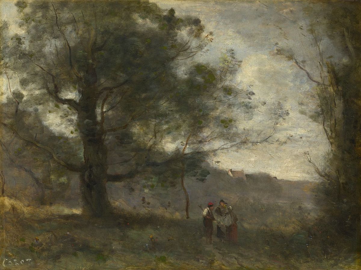 Corot, The Oak in the Valley, 1871. Source: Wikimedia Commons