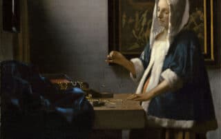 Johannes Vermeer, Woman Holding a Balance, 1664