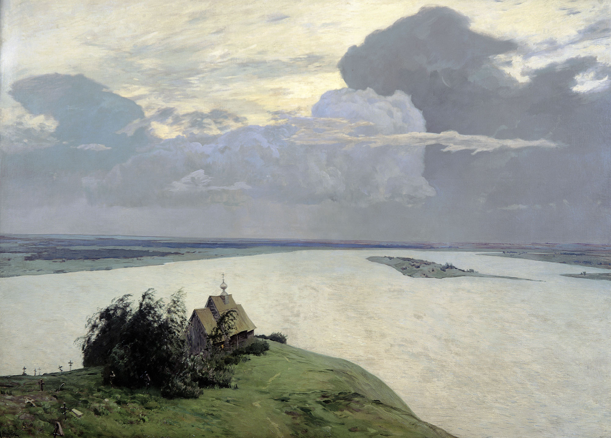 Isaac Levitan, Over Eternal Tranquility, 1898