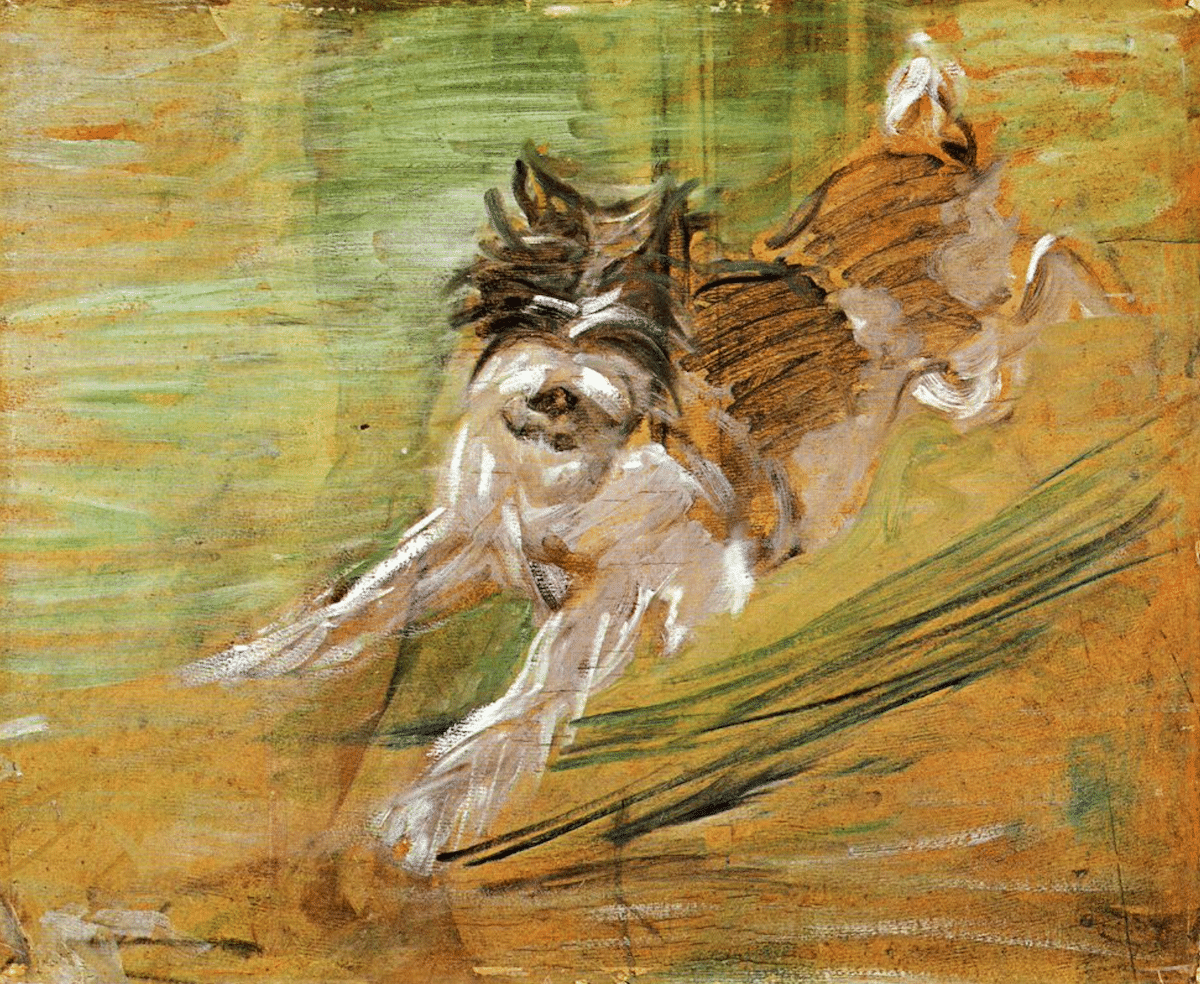 Jumping Dog by Franz Marc, 1910