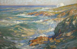 The painting Spindrift, by Charles Herbert Woodbury