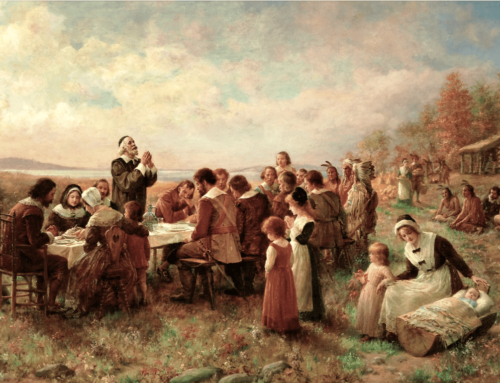 Not Necessarily the First Thanksgiving Painting