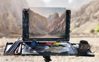 Matt Ryder's plein air setup