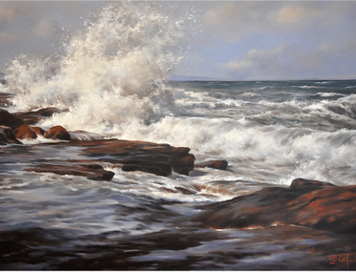 Pastel Painting Demo on Crashing Waves