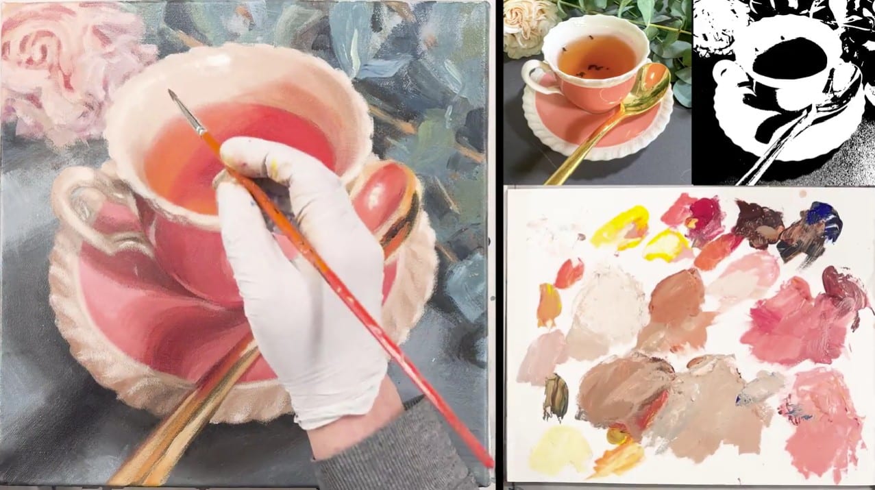 From Angela Bandurka's still life demo