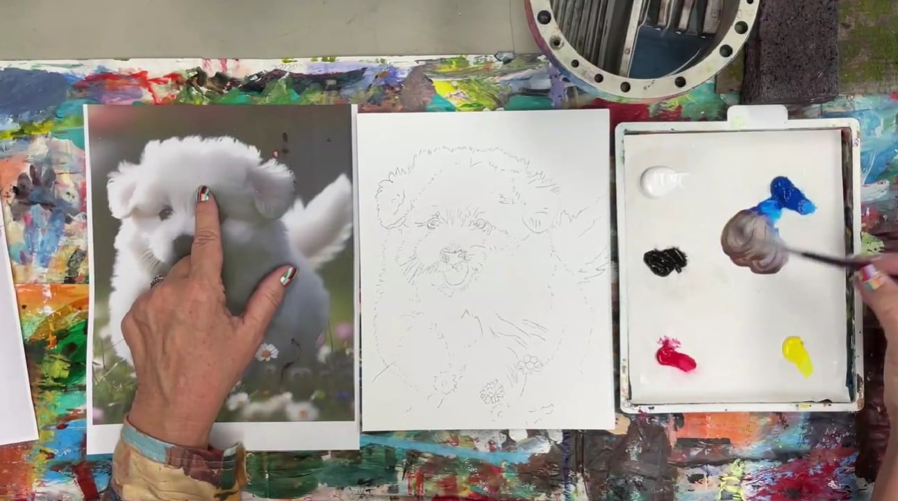 From Colette Pitcher's animal painting demo