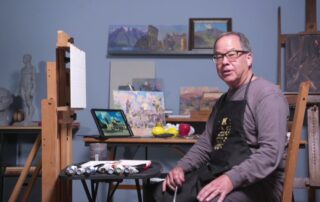 Kevin Macpherson helped us wrap up the inaugural Acrylic Live with his landscape painting demonstration